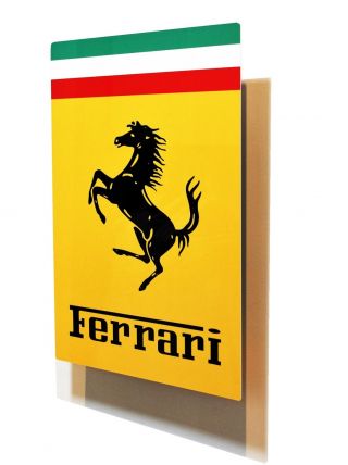 Ferrari Metal Dealer Sign,  Vintage 1950 - 60 