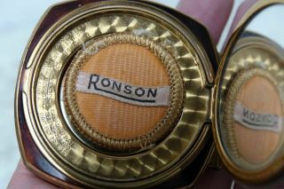 RARE Ronson Jewelled Powder Compact With Built - In Lighter. 4