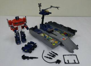 Vintage G1 Optimus Prime With Trailer (95 Complete) Great Shape 1984