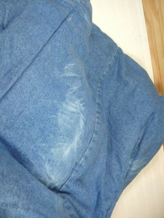 Vtg Ralph Lauren Denim Blue Jean FULL QUEEN Windward Flag Comforter Bedspread 4
