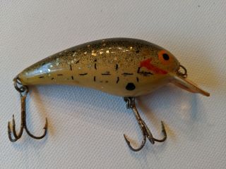 Vintage Fred C Young Big O/mr Fred Sized Lure Handcarved W/ Turkey Feet Pattern