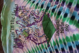 VINTAGE GRATEFUL DEAD 1990 LA OLYMPIC VELODROME SOCCER T SHIRT DEAD AND COMPANY 5