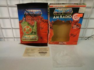 Vintage 1984 Power Tronic Masters Of The Universe He - Man Am Radio Open Box
