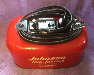 Vintage Johnson Mile Master Outboard 6 - Gallon Pressurized Boat Fuel Gas Tank Can 4