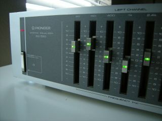 Vintage Pioneer Sg - 550 Graphic Equalizer (eq) 7 Band.  Looks Good,  Good.