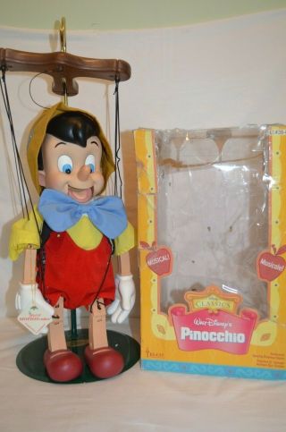 Telco Disney Pinocchio Marionette Animated Musical Display Figure Vintage