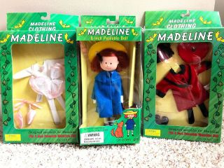 Madeline 8 Inch Poseable Doll 1996 Eden School Dress Coat Hat Straight Hands Mib