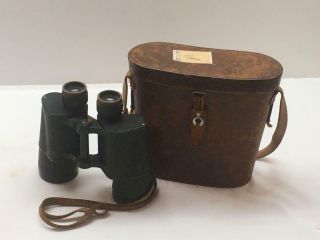 Vintage 1929 Carl Zeiss Jena 10 X 50 Binoculars,  Strap & Case Germany 1492092
