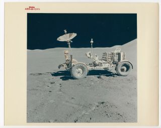 Apollo 15 Rover On The Moon Vintage Nasa Numbered Glossy Photo