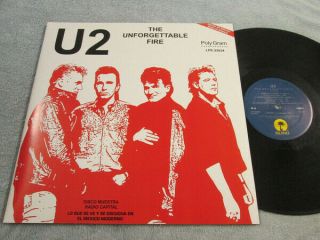 U2–the Unforgettable Fire / Pride (in The Name Of Love 12 " Promo Mexico Lp Rare