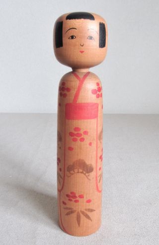 9 Inch Japanese Vintage Kokeshi Doll: Signed Keitaro (ogura) 1897 1973