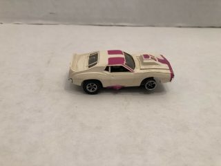Vintage 70’s Aurora Afx Amc Javelin Ho Slot Car Purple/white As - Is