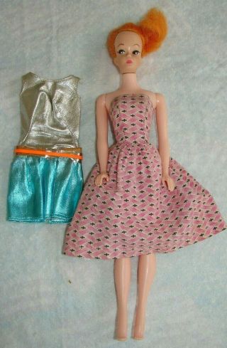 Vintage Uneeda Barbie Bild Lilli Clone Doll Wendy Suzette Titan Red Hair U Mark