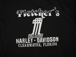 Vintage 80 ' s Harley Davidson T Shirt 3 D Emblem 50/50 Size Med - Lg 1985 Eagle 7