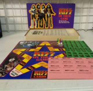 Vintage 1978 Kiss Band On Tour Board Game Complete Unpunched Cards Nib