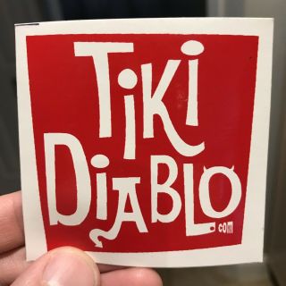 RARE Tiki Diablo Death Or Glory Mug 115 Plus Swizzle Stick & Stickers 11