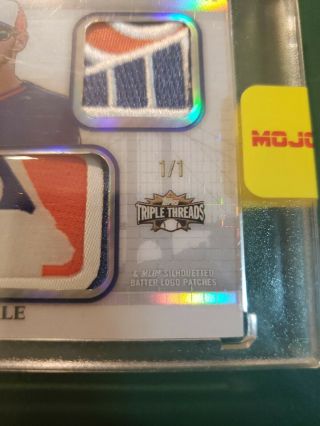 2014 Topps Triple Threads Chris LOGOMAN 1/1 Red Sox Rare CY 3