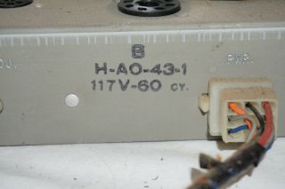 Vintage Hammond AO - 43 Organ Guitar Tube Amplifier 12AX7 6BQ5 EL84 12BH7 5U4 2