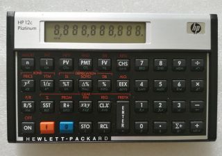 Hp 12c Platinum Financial Vintage Calculator