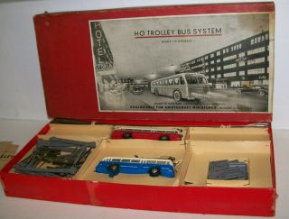 Vintage Aristocraft Ho Scale Trolley Bus System Made In Germany In The 1950 