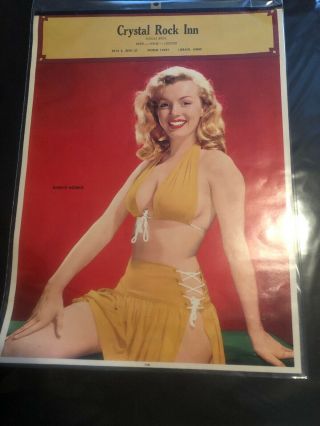 Marilyn Monroe Advertising Calendar Vintage