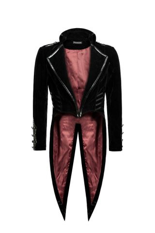 Punkrave Gothic Vampire Steampunk Vintage Military Swallow Tailcoat Jacket Y - 737