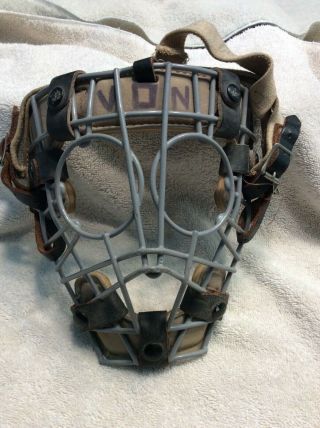 Vintage Metal Goalie Mask 4