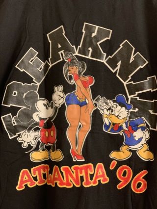 Vintage very rare 1996 Atlanta Freaknik Jersey With Mickey Mouse & Donld Duck 2