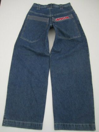 Mens 32x32 31x32 Jnco Pennant Baggy Loose Blue Jeans Vtg Usa