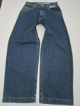 Mens 32x32 31x32 JNCO Pennant baggy loose blue jeans VTG USA 2