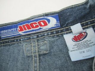 Mens 32x32 31x32 JNCO Pennant baggy loose blue jeans VTG USA 5