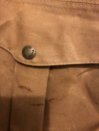 Vintage Very Old Filson Hunting Vest Cotton Style 32 XL 5