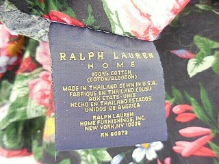 ❤️ Vintage Rare Ralph Lauren Isadora Cosette floral TWIN duvet COTTAGE CHIC ❤️ 7