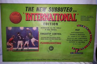 Vintage Subbuteo International Edition 1974 Boxed Heavyweight Teams Players Etc