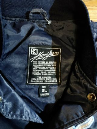 KARL KANI 90 ' s Vintage Varsity Nylon Track Jacket Bomber 23 Mens Baseball 2Pac 7