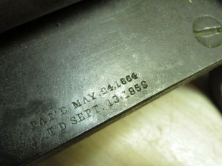 Rare D Hanson Leather 8  splitter shaver machine civil war era patented 1864 12