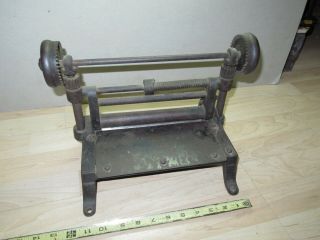 Rare D Hanson Leather 8  splitter shaver machine civil war era patented 1864 2