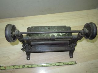 Rare D Hanson Leather 8  splitter shaver machine civil war era patented 1864 6