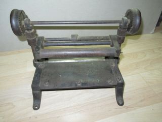 Rare D Hanson Leather 8  splitter shaver machine civil war era patented 1864 9