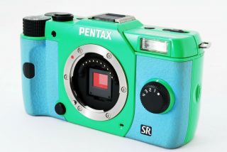 Rare PENTAX Q10 Green Body w/ 02 Standard and 06 Telephoto twin Lens [Exc]Japan 5