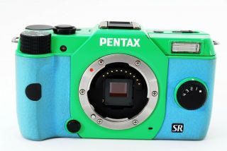 Rare PENTAX Q10 Green Body w/ 02 Standard and 06 Telephoto twin Lens [Exc]Japan 6