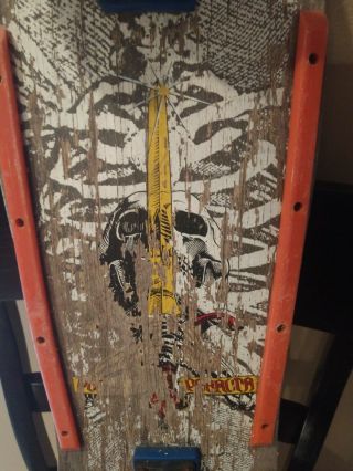 Vintage Powell Peralta Skull and Sword Team Deck complete skateboard 2