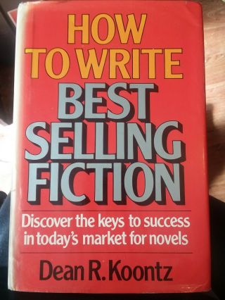 How To Write Best Fiction Dean Koontz Rare Uk First 1st Edition With Dj