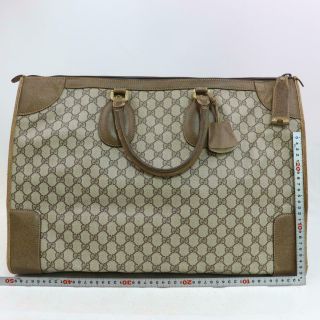 Authentic Vintage Gucci Travel Bag GG Light Brown PVC 328481 2