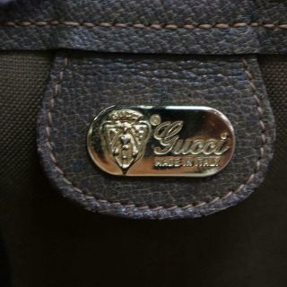 Authentic Vintage Gucci Travel Bag GG Light Brown PVC 328481 8