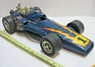 Vintage Topper Johnny Lightning Al Unser Indy Car Carrying Case 4025 1 Blue Race