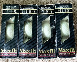 Maxfli (ht.  100) - Liquid Center Balata - (1) Dozen Premium Golf Balls (vintage)