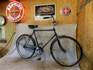 1968 Schwinn Racer Black 3 - Speed Road Cruiser Bicycle Vintage Collegiate S5 60s