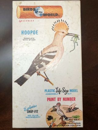 Vintage Bachmann Birds Of The World Hoopoe Model Kit 9101 - 149