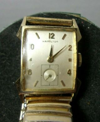 Vintage Hamilton 19 Jewels 753 10k G.  F.  Men 